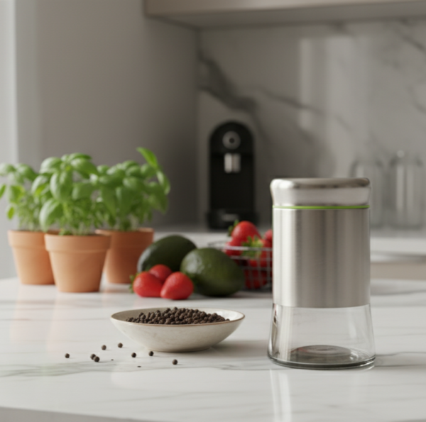 Stainless Steel Protected Glass Jar (550 ml)