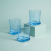 Modern Blue Drinking Glass for Water & Juice