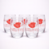 Red Flower glass