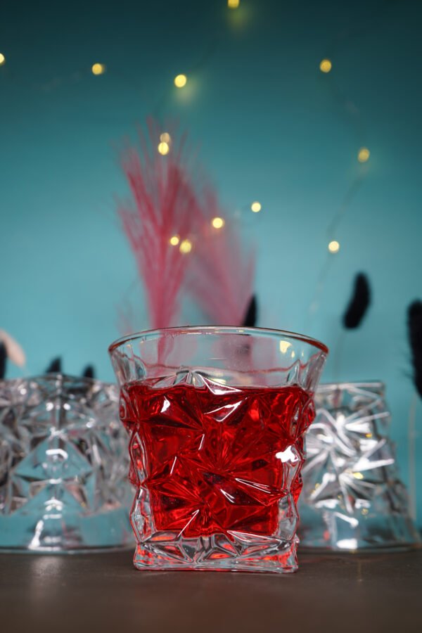 Diamond Cut Whisky Glass Set of 6