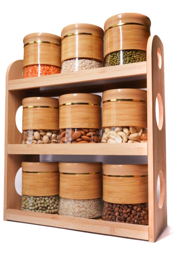 Glass Storage Jar Set of 9