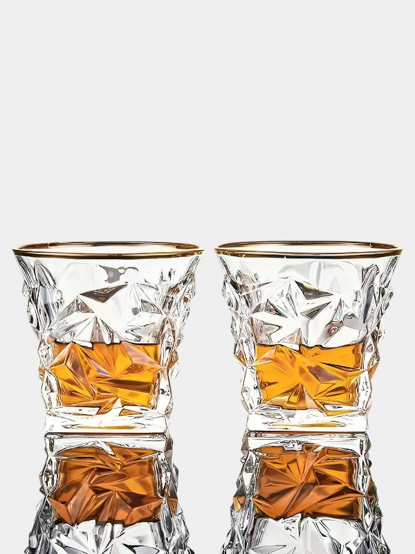 Diamond Cut Whisky Glass Set of 6