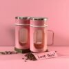 Glass Travel Mug with Lid & Plastic Protector 500 ML