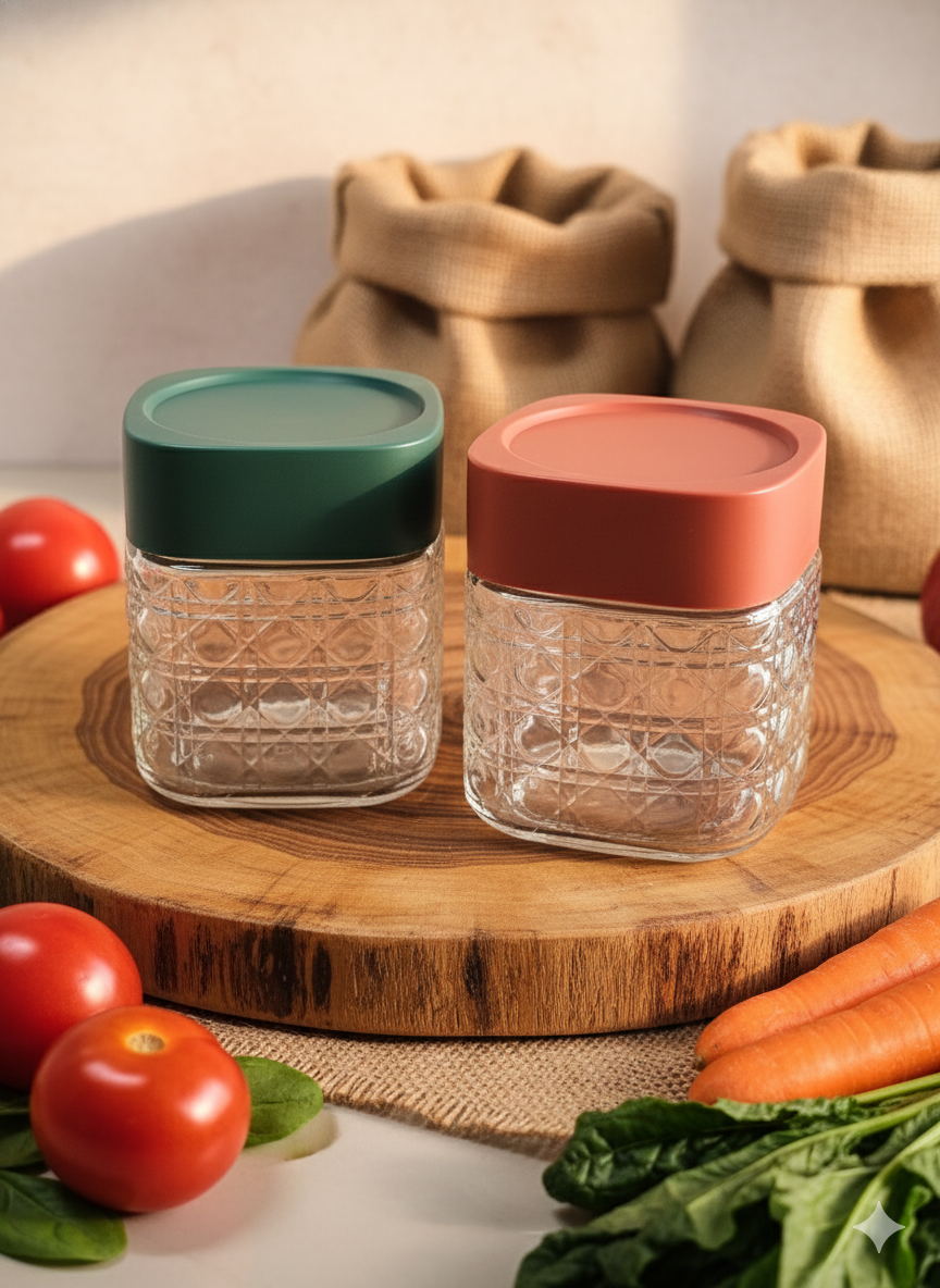 Premium glass storage jars collection