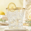 Diamond Cut Whisky Glass Set With Heavy Base 300 ml