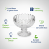 1 (38) Ice Cream Crystal Glass Bowl Set of 6, 220 ML