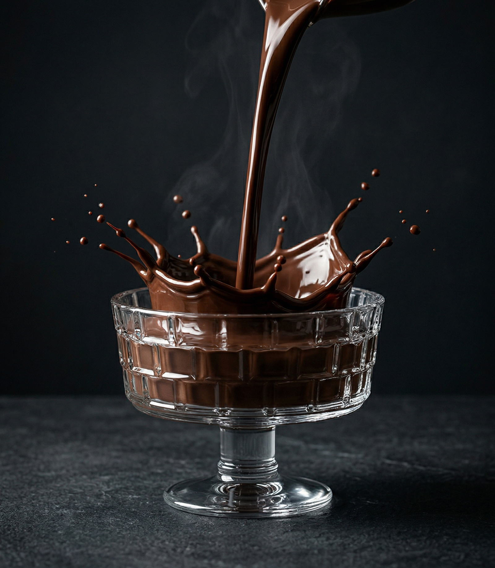 Premium glass ice cream bowls
