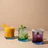 1 (47) Modern Blue Drinking Glasses Set of 6 (260ml)