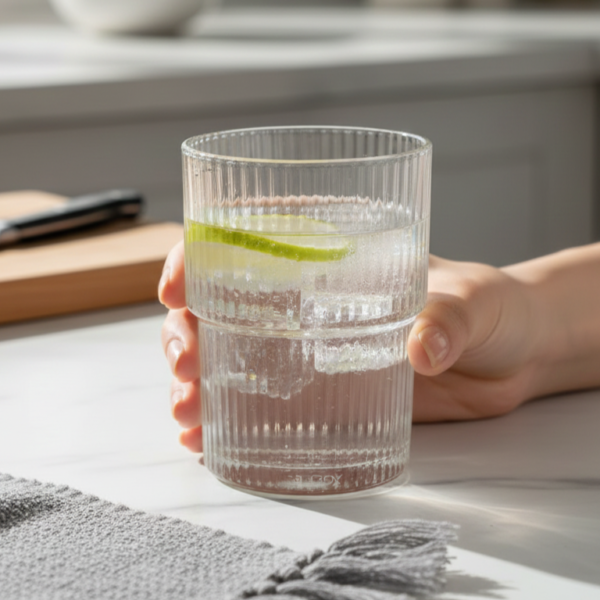 2 Italian Style Juice & Water Glass (220 ml) Set