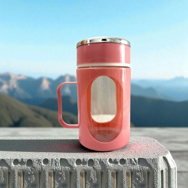 IMG_2514-Photoroom-1.jpg Glass Light Pink Travel Mug with Lid & Plastic Protector 500 ML