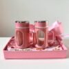 IMG_2556-Photoroom.jpg Glass Light Pink Travel Mug with Lid & Plastic Protector 500 ML