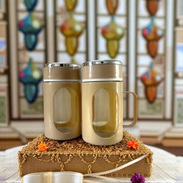 IMG_2560-Photoroom-3.jpg Glass Antique Gold Travel Mug with Lid & Plastic Protector 500 ML