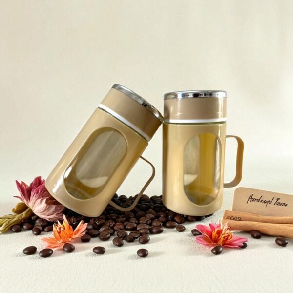 IMG_2561-Photoroom-4.jpg Glass Antique Gold Travel Mug with Lid & Plastic Protector 500 ML