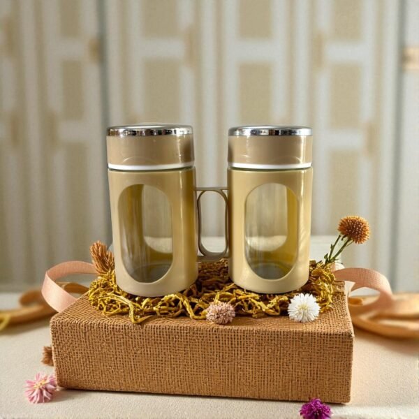 IMG_2563-Photoroom.jpg Glass Antique Gold Travel Mug with Lid & Plastic Protector 500 ML
