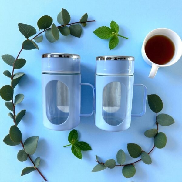 IMG_2571-Photoroom.jpg Glass Slate Blue Travel Mug with Lid & Plastic Protector 500 ML