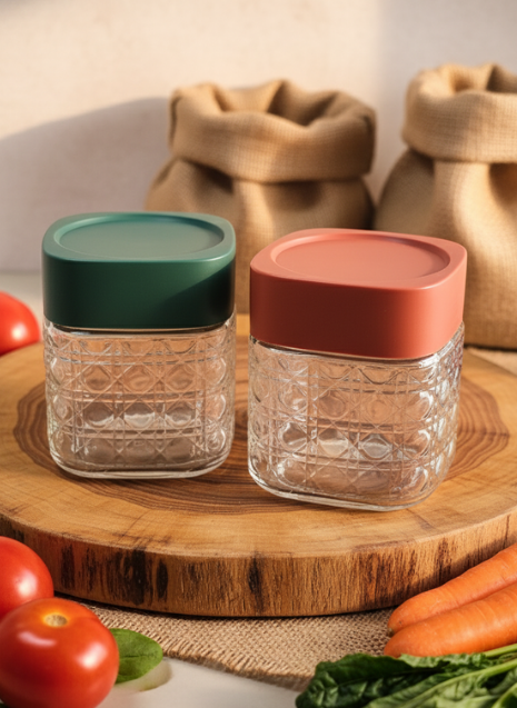 Premium glass storage jars collection